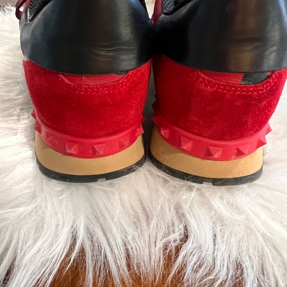Valentino Garavani rockstud leather & suede camo sneakers. Size 38 (US sz 7.5-8) - Picture 12 of 12